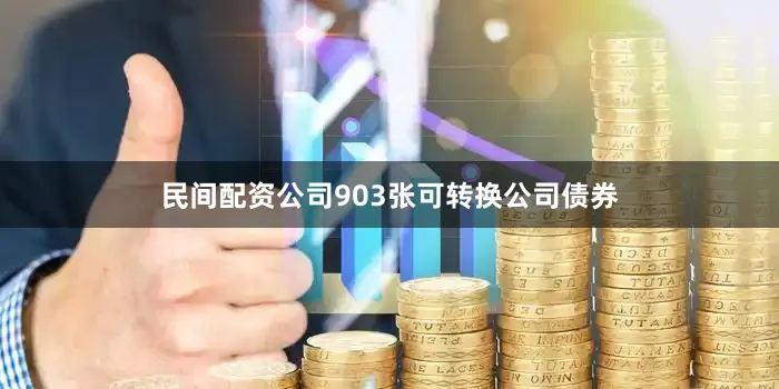 民间配资公司903张可转换公司债券