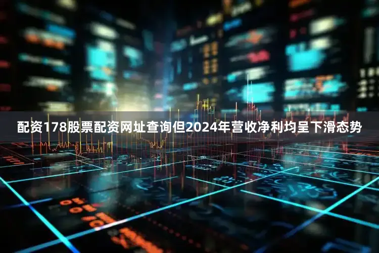 配资178股票配资网址查询但2024年营收净利均呈下滑态势